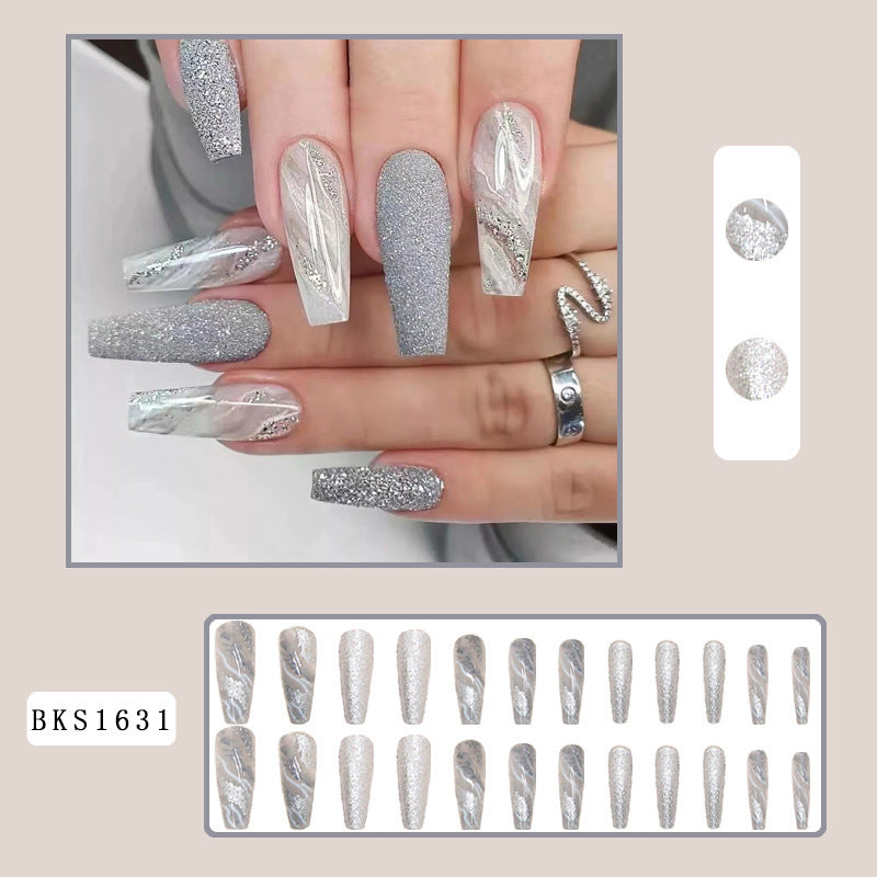 American shiny marble wearing armor and fake nails