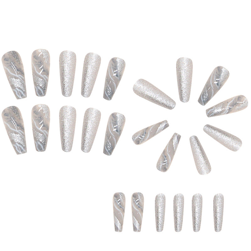 American shiny marble wearing armor and fake nails